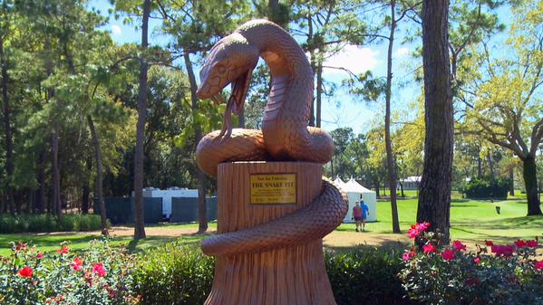 Символ «Змеиной Ямы». Фото: Getty Images PGA Tour: Valspar Championship. Адам Скотт и Хенрик Стенсон продолжают подготовку к Masters